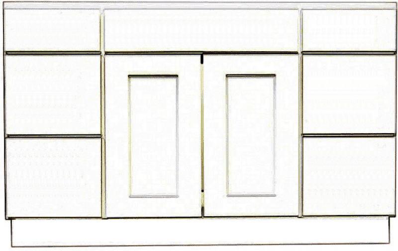 Carolina Hickory 60" Vanity w/ Drawers