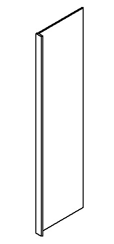 Riviera White Dish Washer Panel 24" X 34 1/2" W/3" Return