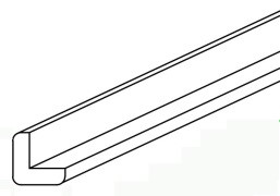 Riviera White Outside Corner Molding 3/4" X 3/4" X 96"
