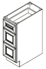 Riviera White Vanity Drawer 18"