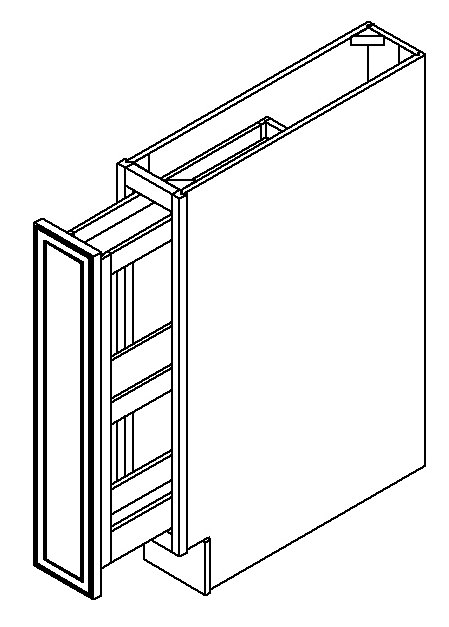 Spice Rack / Pull Out 09" (Not Soft Close)