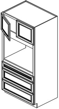 Burnished Brandy Oven Cabinet 31 1/2" X 96" X 24"