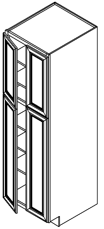 Burnished Brandy Pantry 30" X 90" X 24" W/O Drawer
