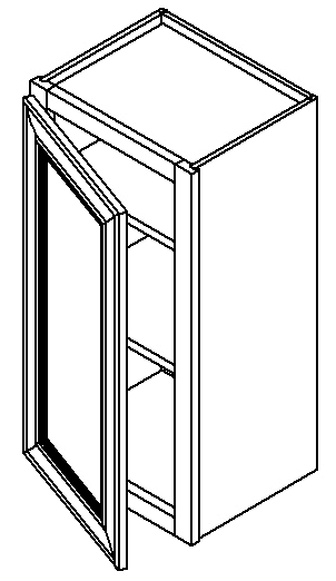 Oxford White Shaker Wall Cabinet 09" X 36"
