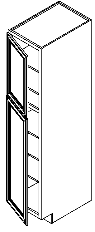 Oxford White Shaker Pantry 18" X 84" X 24" W/O Drawer