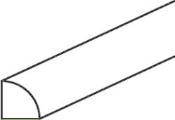 Sable Shaker Quarter Round Molding 3/4" X 3/4" X 96"