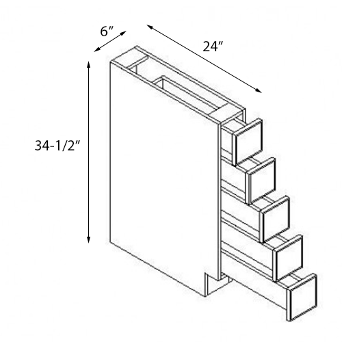 Base Spice Drawer Cabinet 