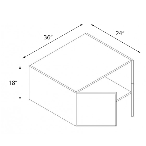 Deep Double Door Wall Cabinet 