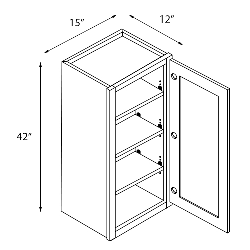 Single Door Wall Cabinet 
