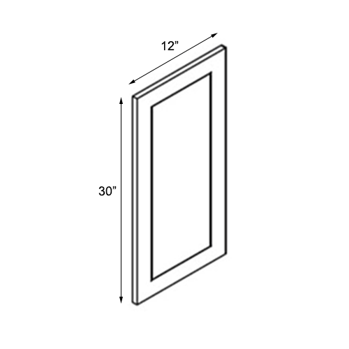 Storm Grey Decorative Wall End Panel - 12"W x 30"H