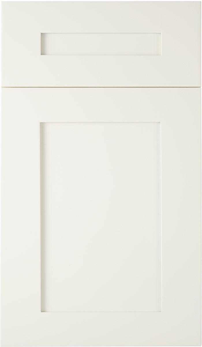 Ivory White Shaker Vanity Base Drawer Cabinet - 15"W x 34-1/2"H