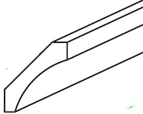 Gainsboro Gray Cove Crown Molding 2 1/2" X 96"