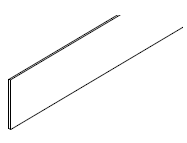 Gainsboro Gray Toe Kick 4 1/2" X 1/4" X 96"