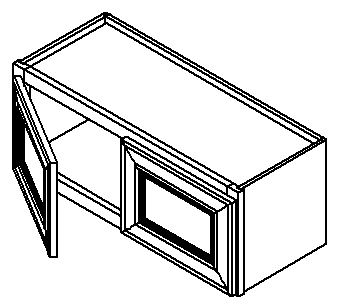 Gainsboro Gray Wall Cabinet 24" X 12"