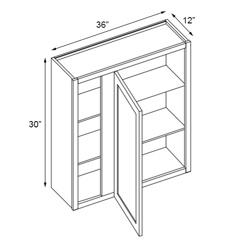Single Door Blind Wall Cabinet 