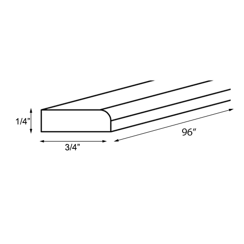 Ambrose Raised Panel Scribe Molding - 3/4