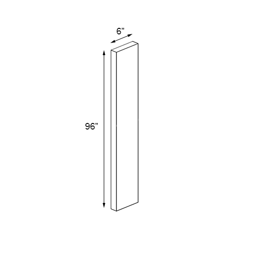 Florence Slate Shaker Wall Filler - 6"W x 96"H