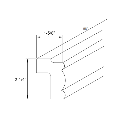 Traditional Light Rail Molding 