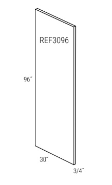 Refrigerator End Panel 3/4" x 30" x 96"