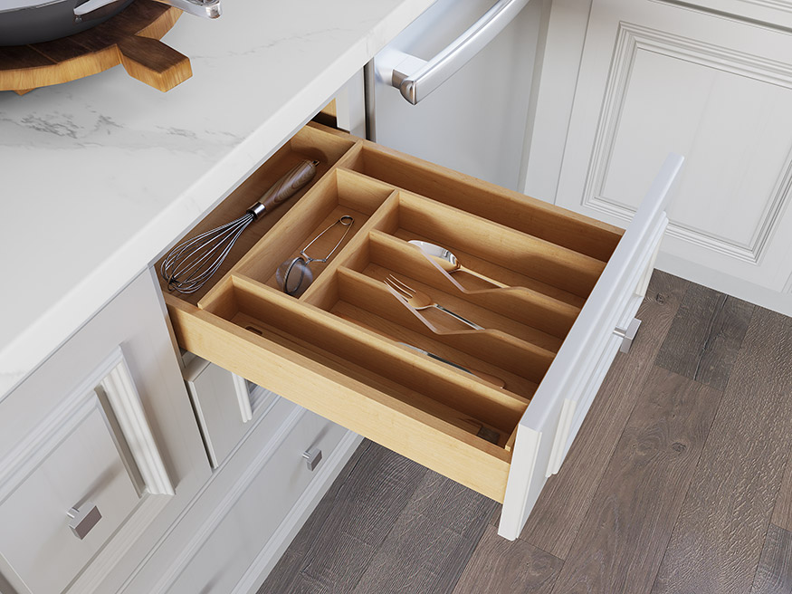 Cutlery Drawer Insert for 21"W Base Cabinet
