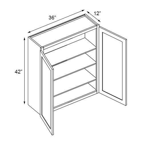 Wall cabinet ORA 200 (80+120) cm MATTE