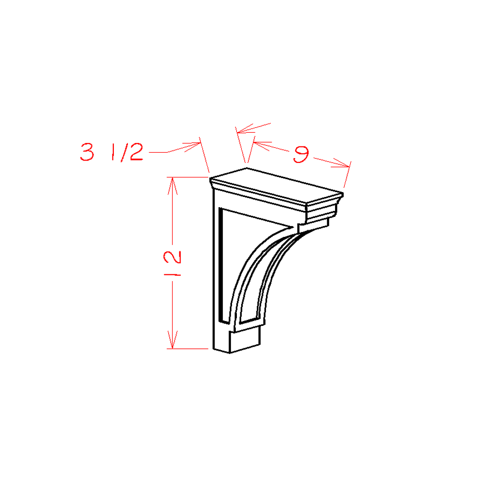 Cinder Shaker Modern Corbel
