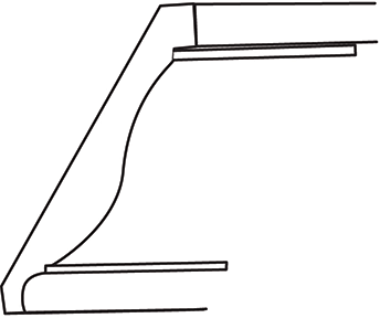 Devon Slab Traditional Crown Moulding 2 1/8"H x 96" L