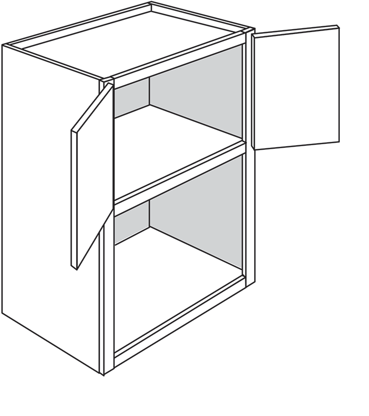 Devon Shaker Microwave Wall Cabinet 30"W x 30"H