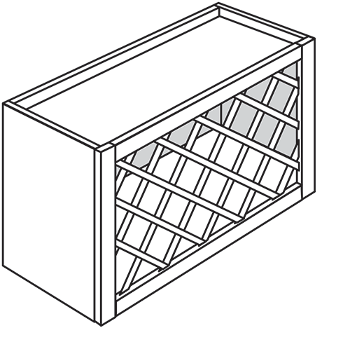 Newtown Slab Wine Rack 30"W x 15"H