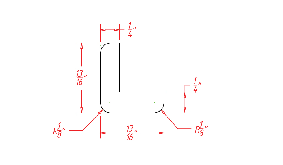 Frosted White Shaker Outside Corner Molding - 3/4" X 3/4" X 96"
