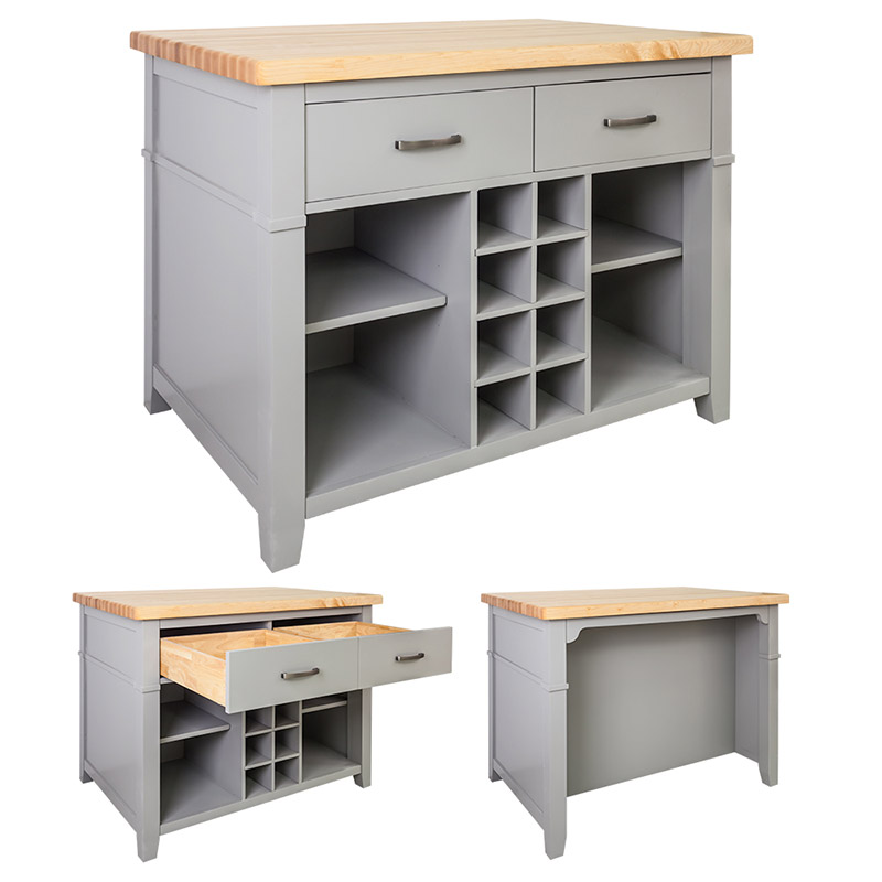 Grey Kitchen Island RTA Store