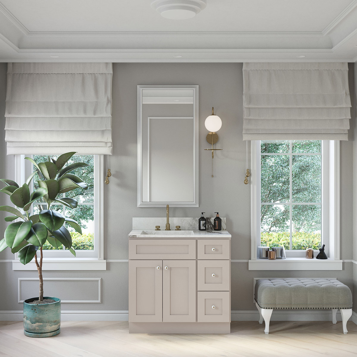 2Piece Weston Sand Shaker 36" Vanity Set 2 RTA Store