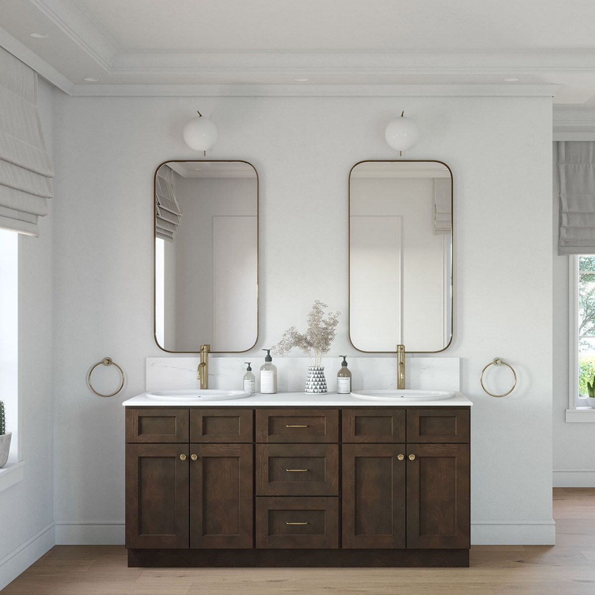 3-Piece Florence Slate Shaker 72" Vanity Set #3