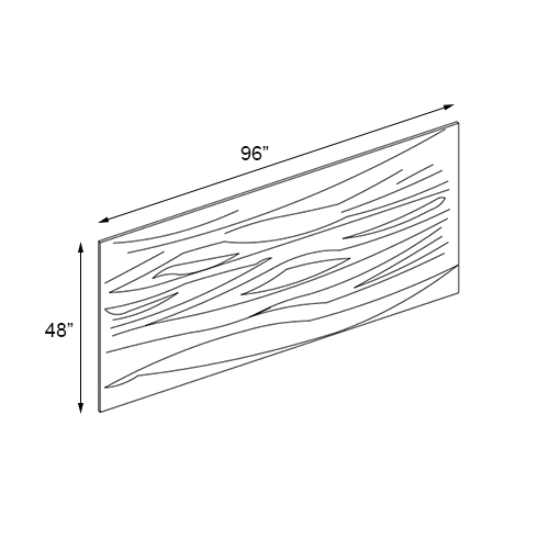 Grizzly Shaker 1/2" Thick Finished Plywood Panel- Unfinished edges 