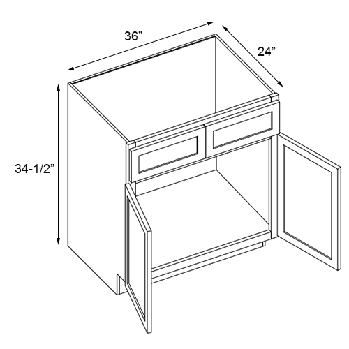 Shaker sink deals base cabinet