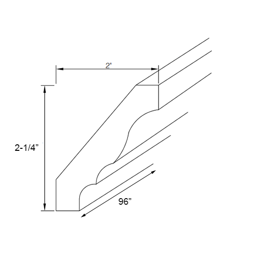 Primary Grey Shaker Traditional Crown Molding
