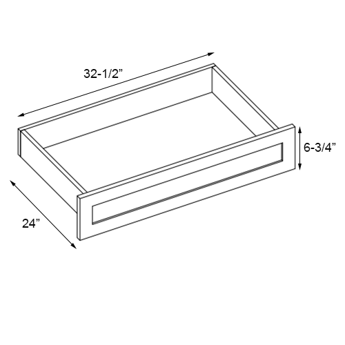 Primary Grey Shaker Oven Cabinet Drawer