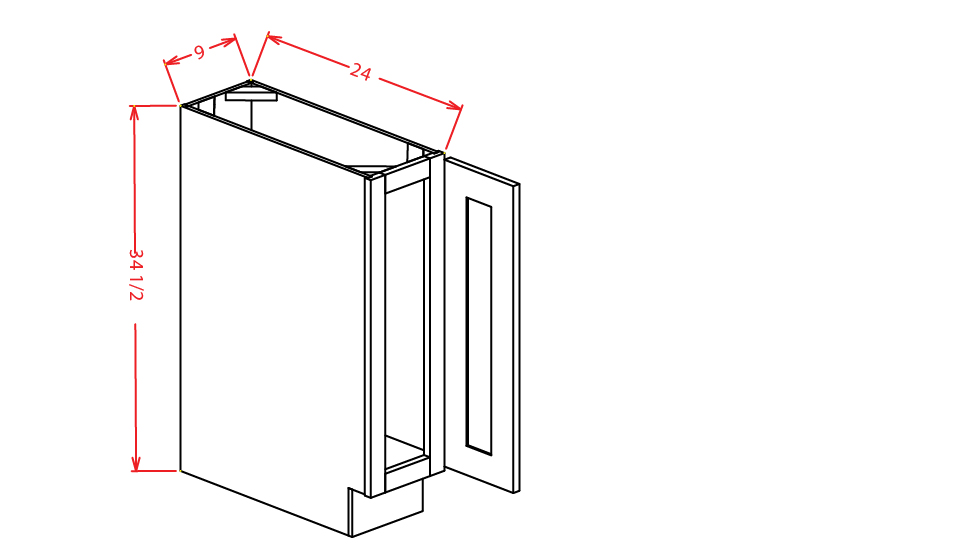 Base Cabinet with Full Heigh Door