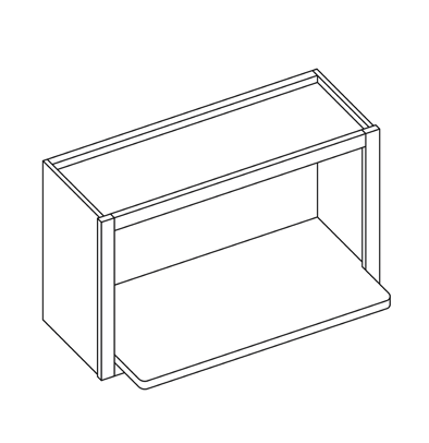 Florence Honey Shaker Microwave Wall Cabinet 18" H x 30"W x 12"D