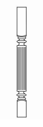 Truffle Shaker 3" Contemporary Turned Post