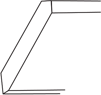 Truffle Slab 96" Shaker Crown Moulding