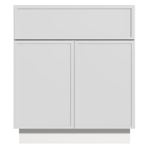 Slim White Shaker Bathroom Vanities Sample Door