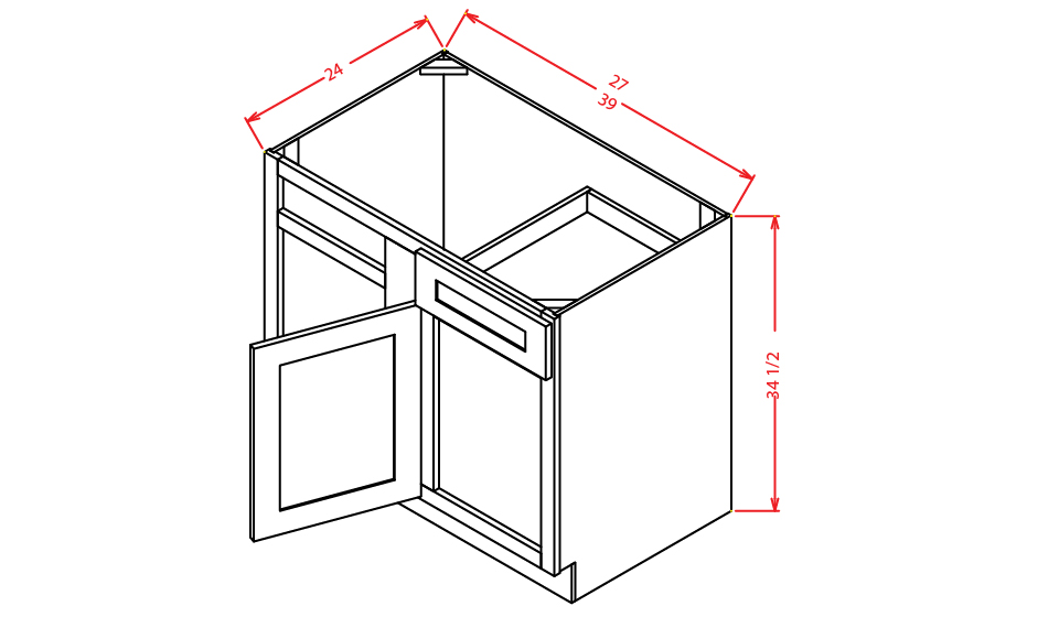Blind Base Corner Cabinet
