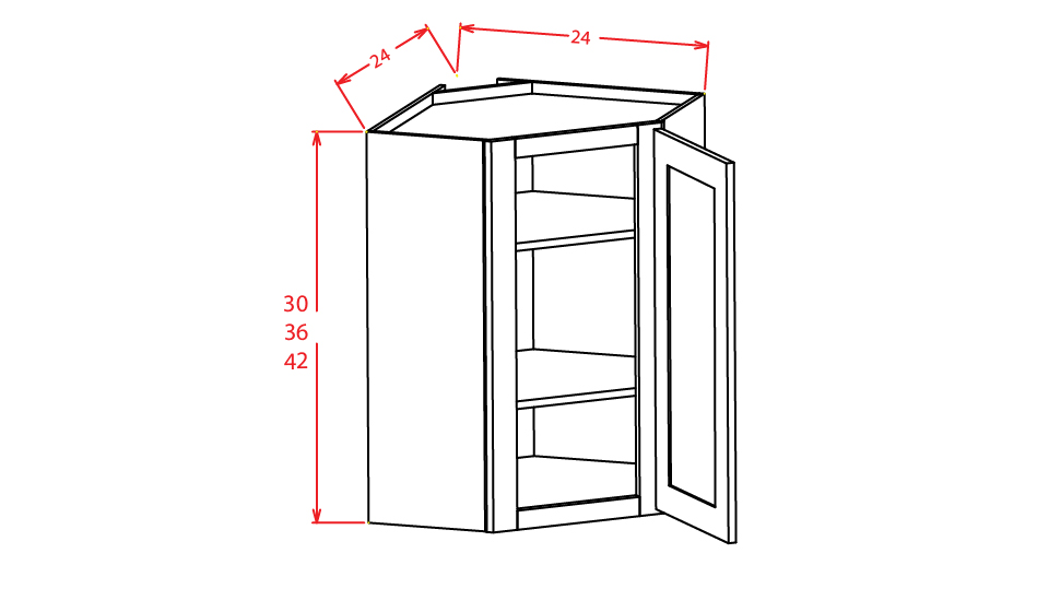Wall Diagonal Corner Cabinet