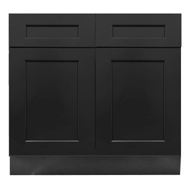 Black Shaker Bathroom Vanities Sample Door