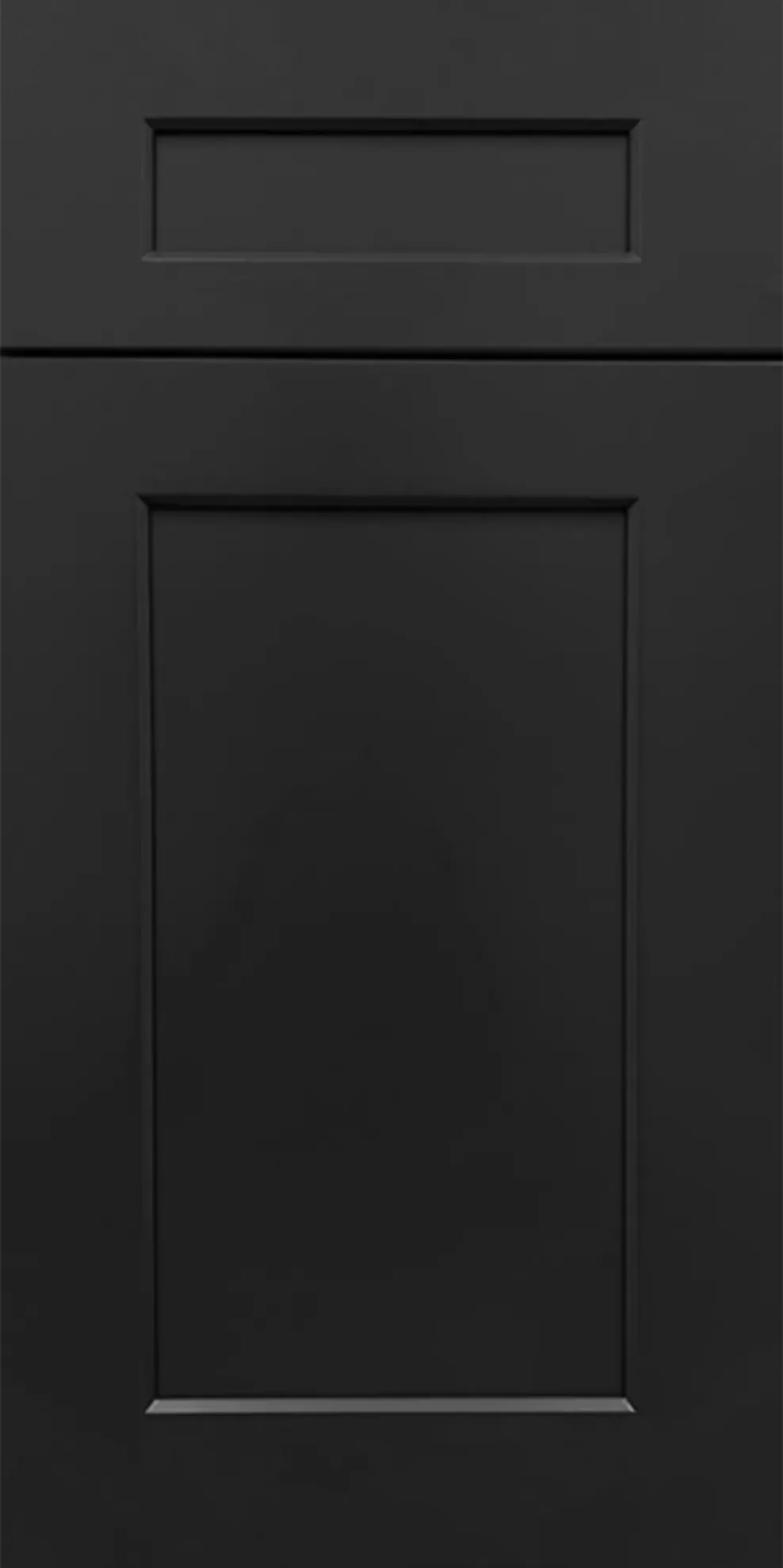 Black Shaker Single Door Base Cabinet - 09"W (with Full Height Door)