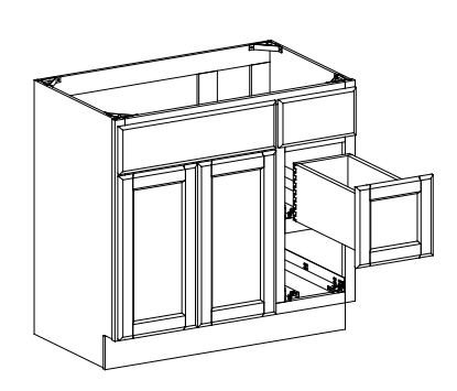 Vanity with Drawers