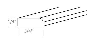 Driftwood Shaker 96" Scribe Moulding