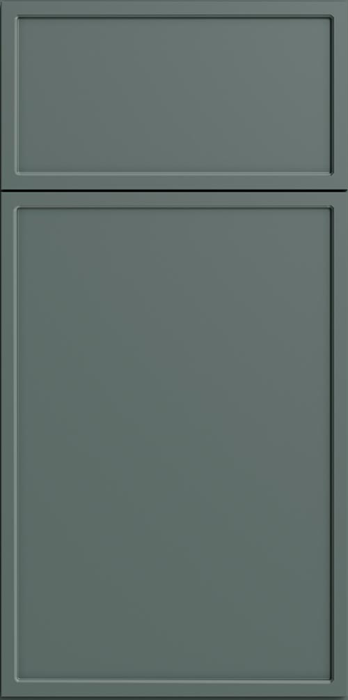 Caldera Green Slim Shaker Cabinets Sample Door