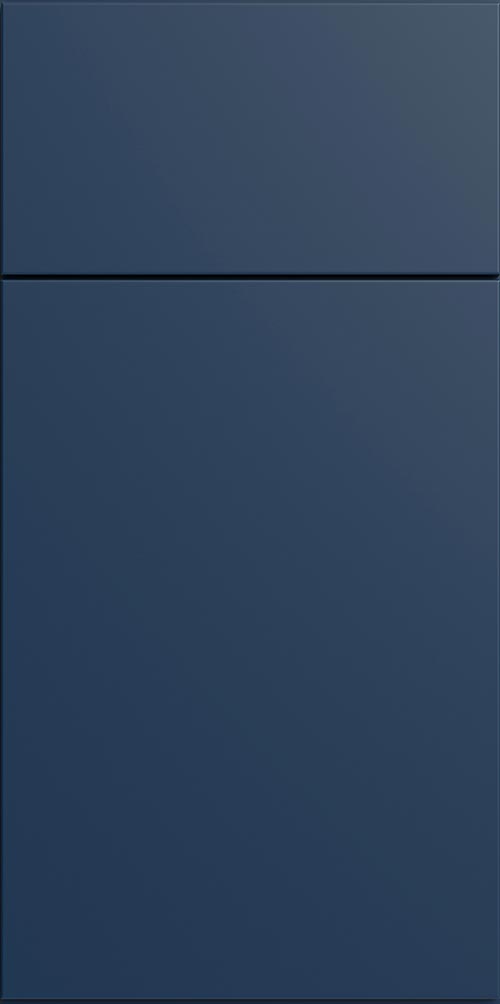 Strata Blue Flat Panel Cabinets Sample Door